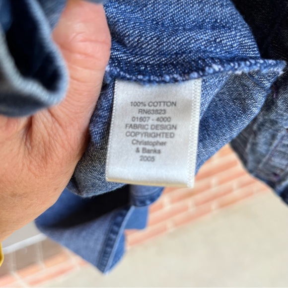 Vintage maxi denim cotton dress, size small/medium - Picture 6 of 9